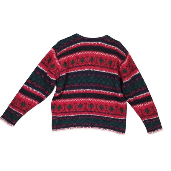 Vtg Studio Michelle Stuart Women's M Mohair Wool Cardigan Sweater Winter Holiday - Picture 2 of 5